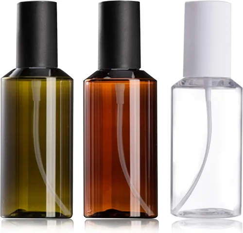 Botella de spray de viaje portátil, 3 botellas de spray de niebla fina de 3.4 fl oz/3 onzas para aceites esenciales, botella vacía de spray facial
