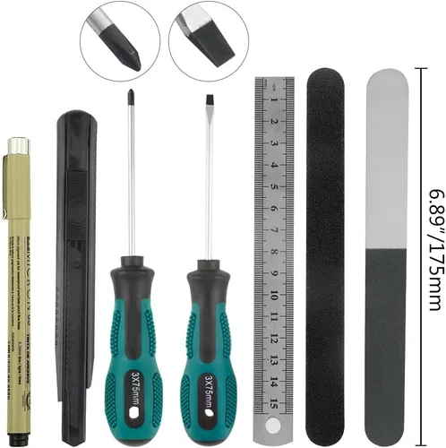 Miniatura 3 de Kit de herramientas de modelo Gundam profesional de 26 piezas, herramientas básicas, juego de manualidades, kit de herramientas de construcción