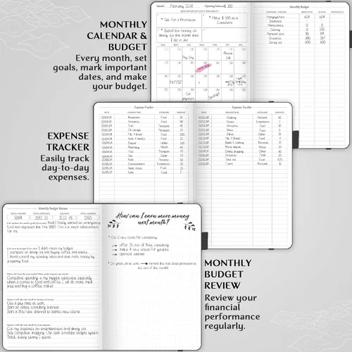 Miniatura 4 de Legend Budget Planner - Libro organizador financiero, cuaderno de cuentas de dinero y seguimiento de gastos para presupuestos mensuales del hogar