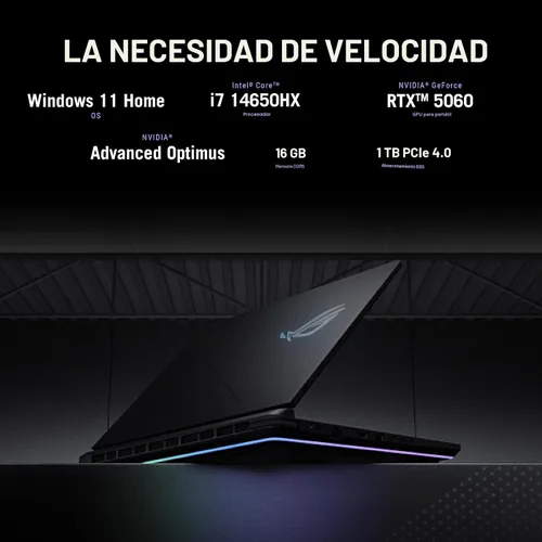 Miniatura 3 de ASUS ROG Strix G16 (2025) portátil para juegos, pantalla FHD+ de 16” 16:10 165Hz/3ms, unidad de procesamiento de gráficos GeForce RTX™ 5060