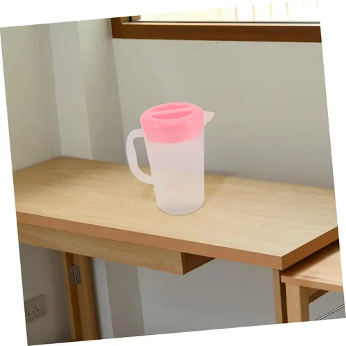 Miniatura 7 de DOITOOL Recipiente de almacenamiento de bebidas de gran capacidad, resistente al calor, jarra de agua fría, jarra de jugo de plástico, tetera