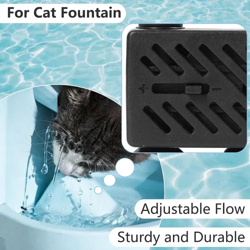 Miniatura 4 de alizzy Bomba de agua pequeña de 50 GPH (180L/H) de 3 W con tubo y flujo ajustable para fuente de mesa, acuario, pecera, hidropónica