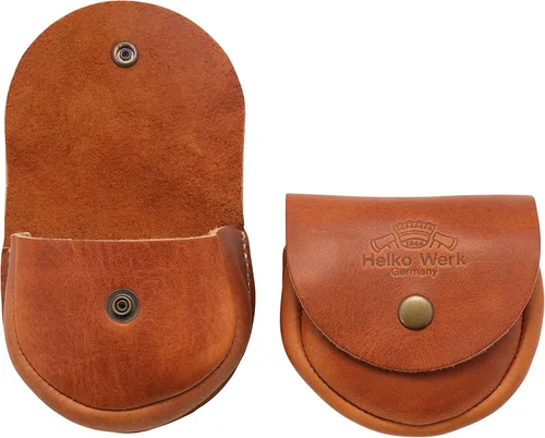 1844 Helko Werk Germany Bolsa de cuero para afilar piedra - Portador de grano completo genuino para tu disco de afilar o piedra (bolsa de cuero para