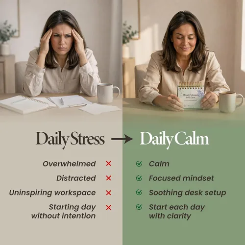 Miniatura 5 de MESMOS Mindfulness - Calendario perpetuo con 366 afirmaciones diarias, regalos de cuidado personal para mujeres, apreciación del profesor