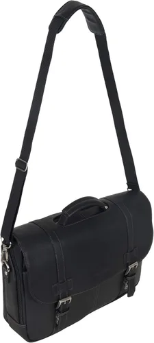 Miniatura 23 de Kenneth Cole REACTION Show Business - Bolsa de mensajero de cuero colombiano para portátil de negocios de 16 pulgadas