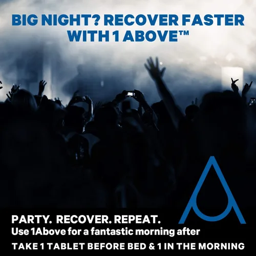 Miniatura 8 de 1Above Jet Lag Relief Tablets - Multivitamínico efervescente con sabor a bayas con Pycnogenol Suplemento de viaje para hidratación, energía, apoyo