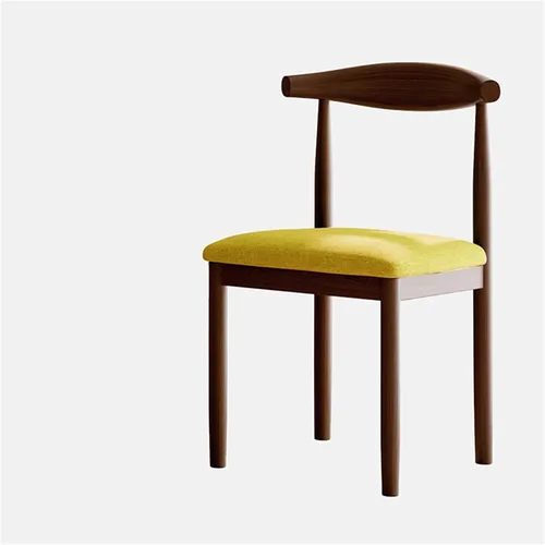 Miniatura 7 de Silla de comedor moderna para sala de maquillaje, sillón retro, silla de cocina de madera para el hogar, sala de estar, restaurante, silla