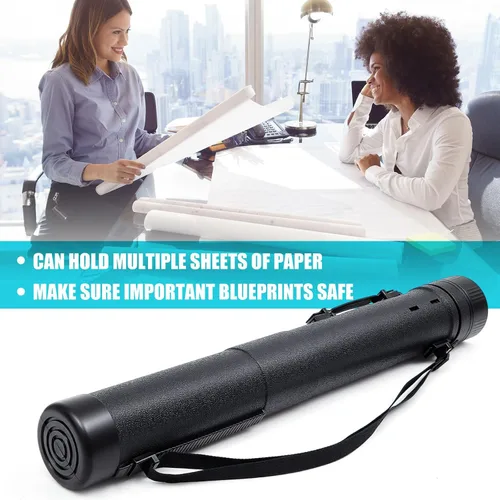 Miniatura 7 de Henoyso 1 Pcs Extendable Poster Tubes Bulk with Strap Blueprint Holder & Carrying Case for Maps, Documents, Artworks, Banners (XL)