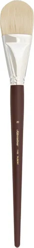 Miniatura 30 de Silver Brush Limited 1903S6 Bristlon Filbert - Brocha para pinturas acrílicas y al óleo, tamaño 6, mango corto Filbert - Mango corto