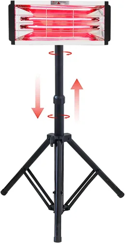 DATOUBOSS Lámpara de curado de pintura por infrarrojos 2000W Infrarrojos de onda corta Secador de pintura para reparación de carrocería Sistemas de