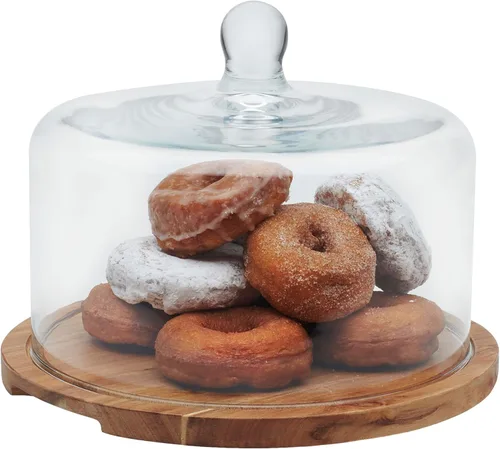 Miniatura 10 de Libbey Selene Juego de Soporte de Servicio de 3 Niveles, Elegante Soporte de Postre de Vidrio de Estilo Curvo, Soporte de Postre de 3 Niveles Apto