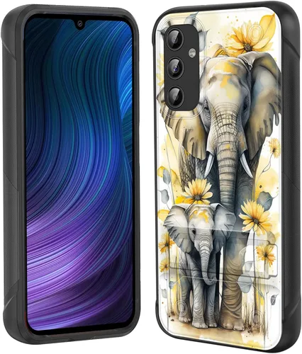 Miniatura 45 de Funda para Galaxy S24 Plus con soporte, doble capa híbrida de policarbonato duro y silicona suave, resistente a prueba de golpes, funda protectora