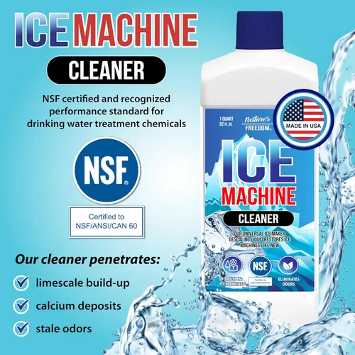 Miniatura 2 de Nature's Freedom - Limpiador concentrado para máquina de hielo fabricado en Estados Unidos, 1 cuarto de galón, ideal para máquinas de hielo