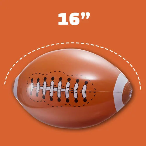Miniatura 7 de Bedwina Paquete de 12 balones inflables de 16 pulgadas para decoraciones de fiestas de fútbol y recuerdos de fiesta, pelotas de playa con temática