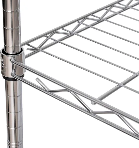 Miniatura 5 de Seville Classics Estantería de Alambre de Acero Sólido Unidad de Almacenamiento Estantes Ajustables Rack Organizador, para Hogar, Cocina, Oficina