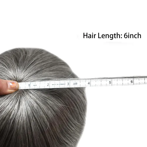 Miniatura 253 de Toupee para hombres nudos blanqueados hombres toupee hairpieces europeo virgen sistema de reemplazo de cabello humano suave encaje francés hombres