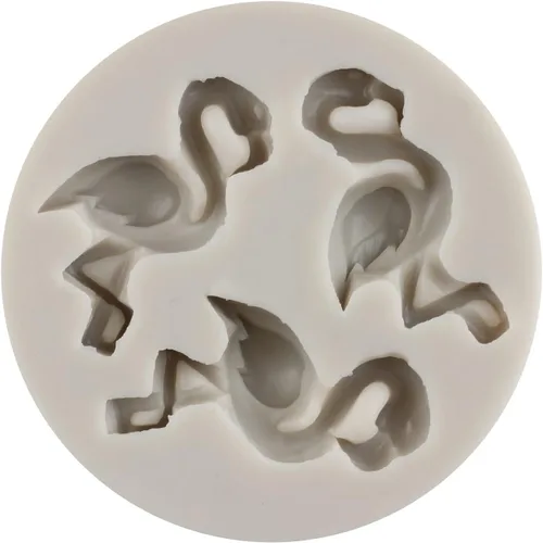 Miniatura 7 de Sijiangmold Molde de silicona con hojas tropicales de flamenco, moldes de fondant de flores de hibisco, moldes de piña y chocolate para decoración