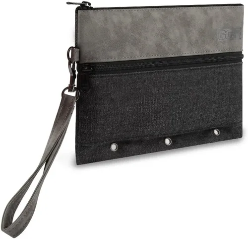 GOX Neceser de viaje con cremallera, organizador electrónico de viaje para mujeres y hombres, Negro -