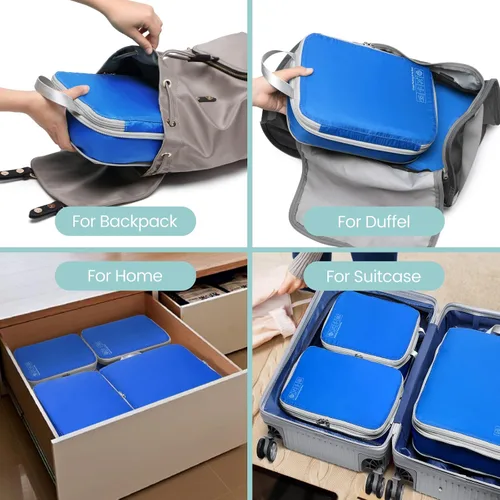 Miniatura 7 de Cubos de compresión para viajes, organizadores de equipaje Cambond cubos de compresión para maletas