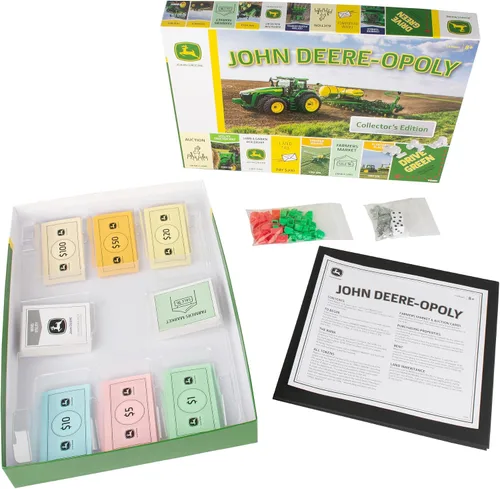 Miniatura 2 de TOMY John Deere-opoly - Juego de mesa para niños, juegos de agricultura cooperativa para niños, juegos de mesa clásicos para la noche