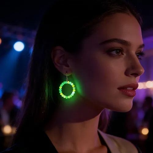 Miniatura 6 de 1560 cuentas de 0.236 pulgadas que brillan en la oscuridad para pulseras, 24 cuentas de vidrio que brillan en la oscuridad para hacer joyas, cuentas