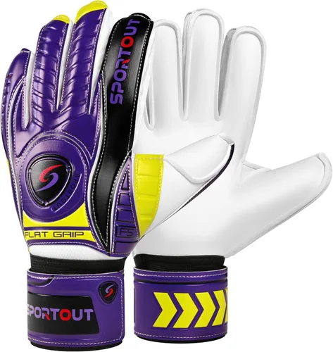 Miniatura 9 de Guantes de Portero Sportout con Protección de Dedos, Guantes de Fútbol Respirables, Látex de 4mm, para Niños, Jóvenes y Adultos Negro