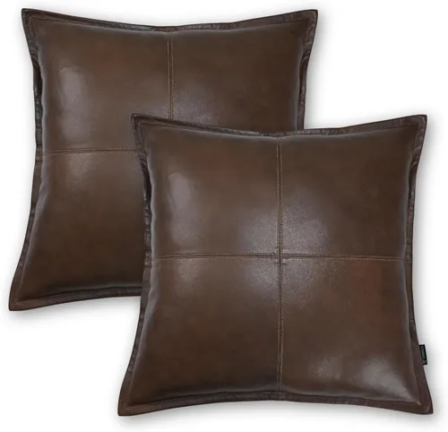 Miniatura 82 de Funda de almohada de piel de cordero – Funda de cojín para sofá, fundas decorativas para sala de estar o dormitorio de 20 x 20 pulgadas – Caja