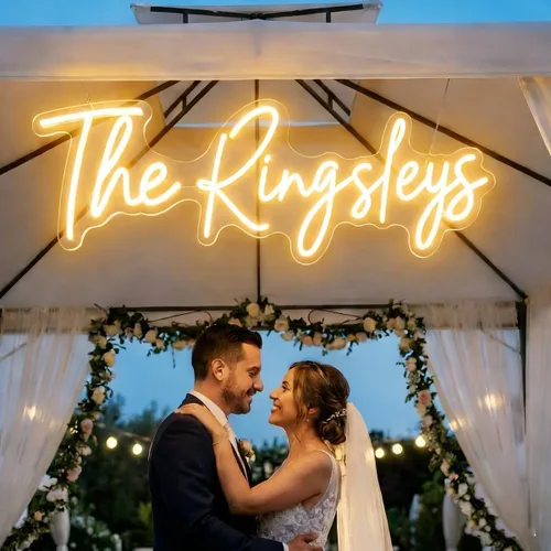 Miniatura 12 de Letrero de neón con nombre personalizado para pared, luces LED de neón personalizables, letras personalizables iluminadas, letreros iluminados