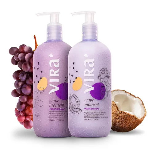 Miniatura 8 de VIRÁ Juego de champú y acondicionador brasileño, sin parabenos, tratamiento hidratante profundo, recuperación del cabello, acción refrescante