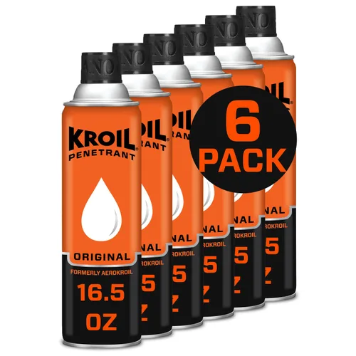 Miniatura 8 de Kroil Aerokroil Penetrant - Lubricante penetrante de óxido - Aceite inhibidor de la corrosión para cadenas, bisagras y piezas metálicas pegadas, uso