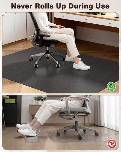 Miniatura 4 de Blvornl Ultra Large Office Chair Mat for Hardwood Floor, Rolling Chair Mat for Hard Wood, Large Anti-Slip Hard Floor Protector, Heavy Duty Computer