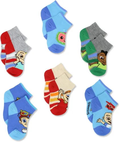 Miniatura 3 de Cocomelon Paquete de 6 calcetines de cuarto para niños pequeños
