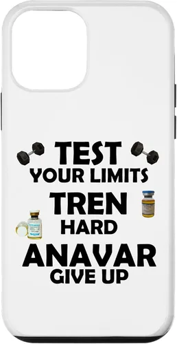 Miniatura 12 de iPhone 15 Funny Test Limits Tren Hard Never Give Up Gym Bodybuilding Case
