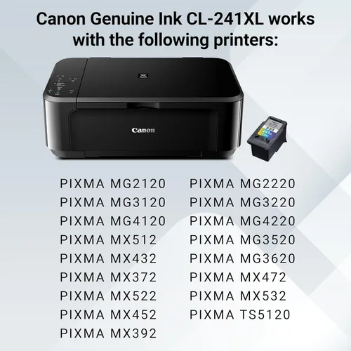 Miniatura 7 de Cartucho de tinta de color genuino Canon CL-241 XL, compatible con MG2120/3120/4120, MX512/432/472/372/392/522/532/452, MG2220/3220/4220/3520/3620