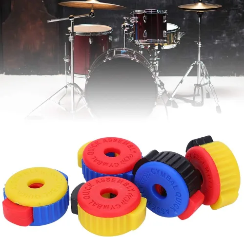 Miniatura 7 de Duro, Push‑In Designed, Tambor Quick Release Nut, Plástico, Drum Kit, Drum Kit, Drum Kit