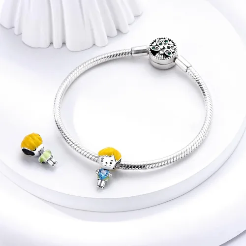 Miniatura 32 de Hapour Dijes de plata de ley 925 para pulseras, collar, joyería europea, colgante de cuentas para mujeres y madres