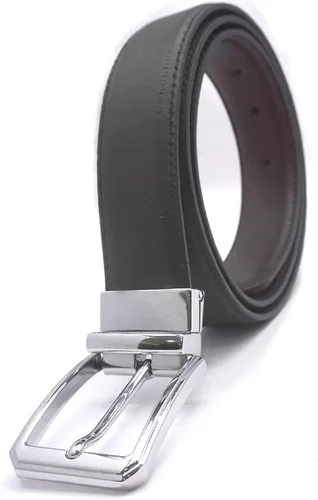 Miniatura 2 de Cinturón reversible para hombre, cinturón de cuero negro y marrón para pantalones de vestir