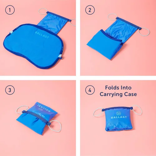 Miniatura 4 de Ballast - Almohada inflable cómoda, duradera y compacta, se mantiene en playas ventosas gracias a la bolsa de arena patentada, para playas, Paraíso