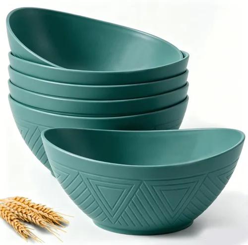 Miniatura 12 de Homienly Tazones para servir de 9.6 pulgadas, platos grandes para servir para fiestas de boda, 60 onzas para ensalada, guarniciones, pasta