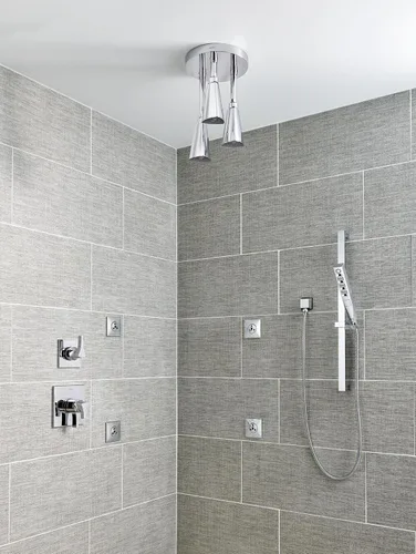 Miniatura 6 de DELTA FAUCET 57140-CZ H2Okinetic - Cabezal de ducha colgante Raincan, flujo de agua de 1.75 GPM, bronce champán