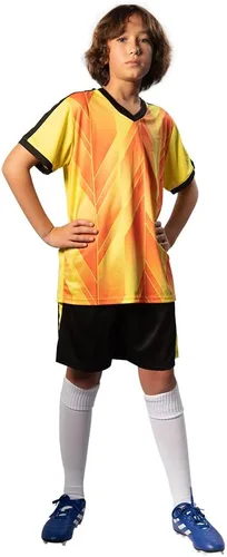 Miniatura 7 de PAIRFORMANCE Conjunto de camisetas de fútbol para niños y niñas de 6 a 12 años de edad, camisetas y pantalones cortos de fútbol para interiores