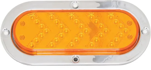 Miniatura 2 de Grand General 77130 - Luz secuencial ovalada de 35 LED ámbar/flecha con bisel S.Bezel, 1 unidad