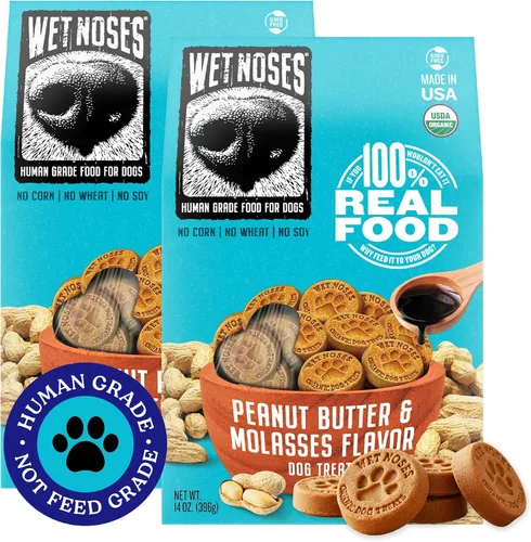 Miniatura 37 de Wet Noses Golosinas orgánicas crujientes para perros sin granos, totalmente naturales, de grado humano, sin OMG, entrenamiento saludable
