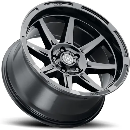 Miniatura 3 de ICON Alloys Bandit, negro brillante, 20 x 10/6 x 5.5, desplazamiento de 0.945 in, 4.5" BS, 6020108345GB