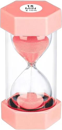 Miniatura 21 de Reloj de Arena con Temporizador de Arena de 1 Minuto, Reloj de Arena Irrompible, SandWatch de Plástico de 1 Min, Reloj De Arena 1 Minutos, Reloj