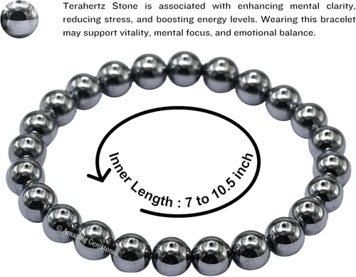 Miniatura 557 de Amazing Gemstone Crystal Bracelet for Women Men's Gifts - Protection Healing Crystal Bracelet - 8mm Gemstone Beaded Stretchable Bracelet Pulseras
