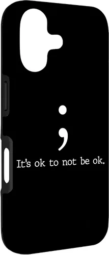 Miniatura 3 de Mental Health Awareness Shirts Semicolon Quote Gift Case for iPhone 17
