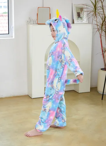Miniatura 46 de Mameluco de unicornio para pijamas de animales, cosplay, disfraz unisex de Halloween
