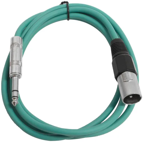 Miniatura 12 de Seismic Audio - SATRXL-M2 - Cable de conexión XLR negro de 2 pies macho a 1/4" TRS