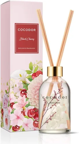 Miniatura 31 de COCODOR Juego de Difusor de Varillas de Junco con Flores / 6.7 oz / Eucalipto Limón / Difusor de Aroma con Varillas Fragancia para el Hogar Difusor